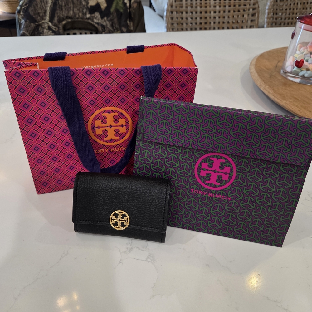 Tory Burch Black Leather Wallet